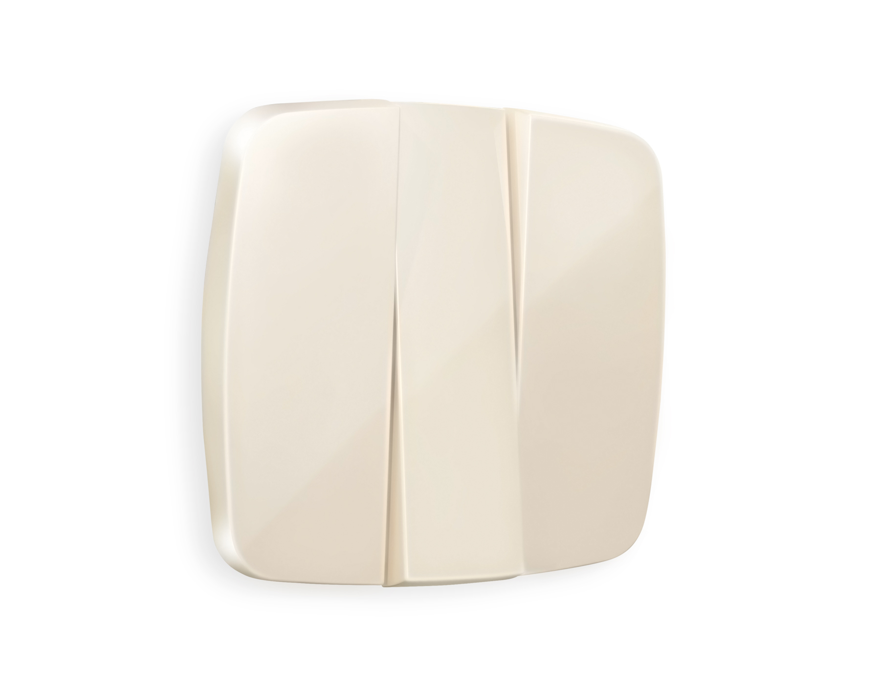 OP3050 Лицевая панель OMEGA (Бежевый глянец) для 3-клавишных выключателей QUANT