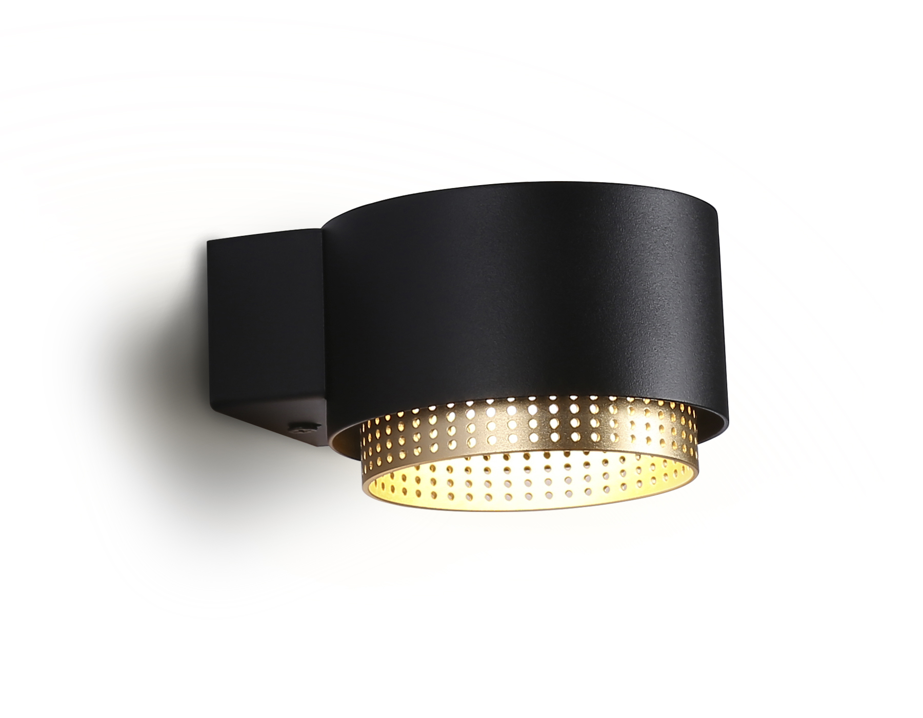 Светильник накладной AMBRELLA TN71299 BK/GD черный/золото GX53 max 12W 95*62*120 настенный