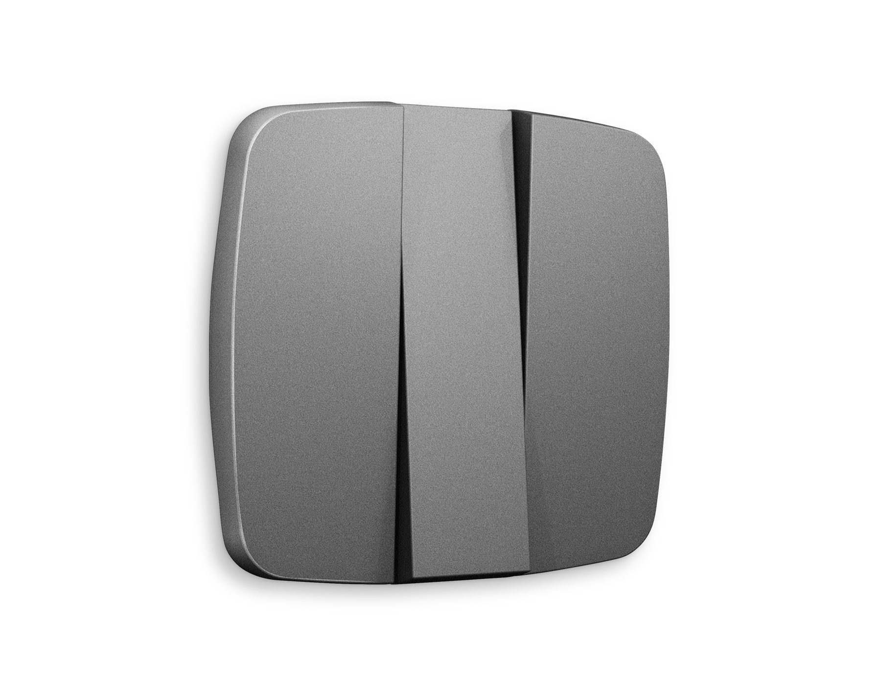 OP6550 Лицевая панель OMEGA (Антрацит серый) для 3-клавишных выключателей QUANT