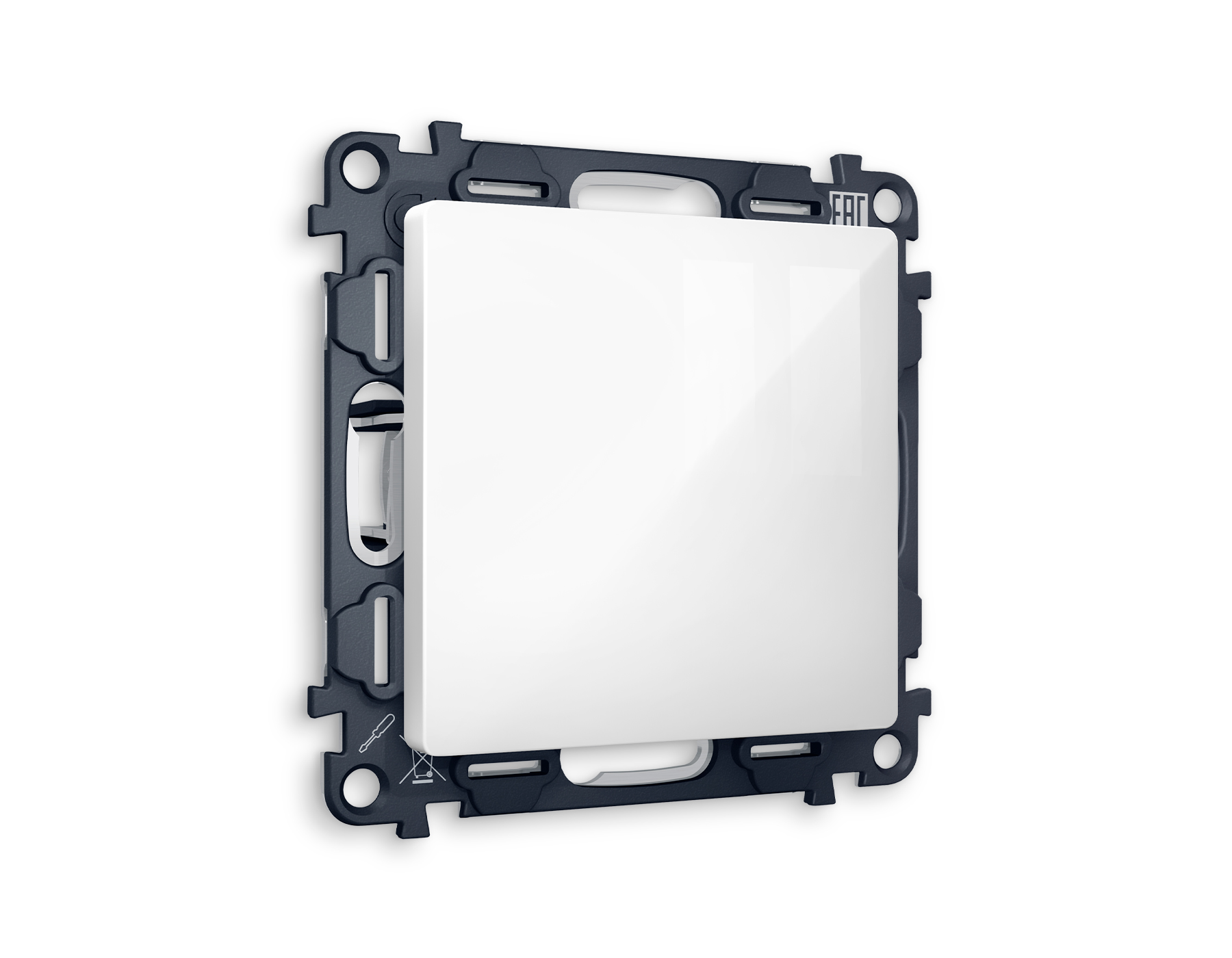 MA116010 Комплект суппорта универсального ALFA Белый глянец QUANT (AP1160, VM240)