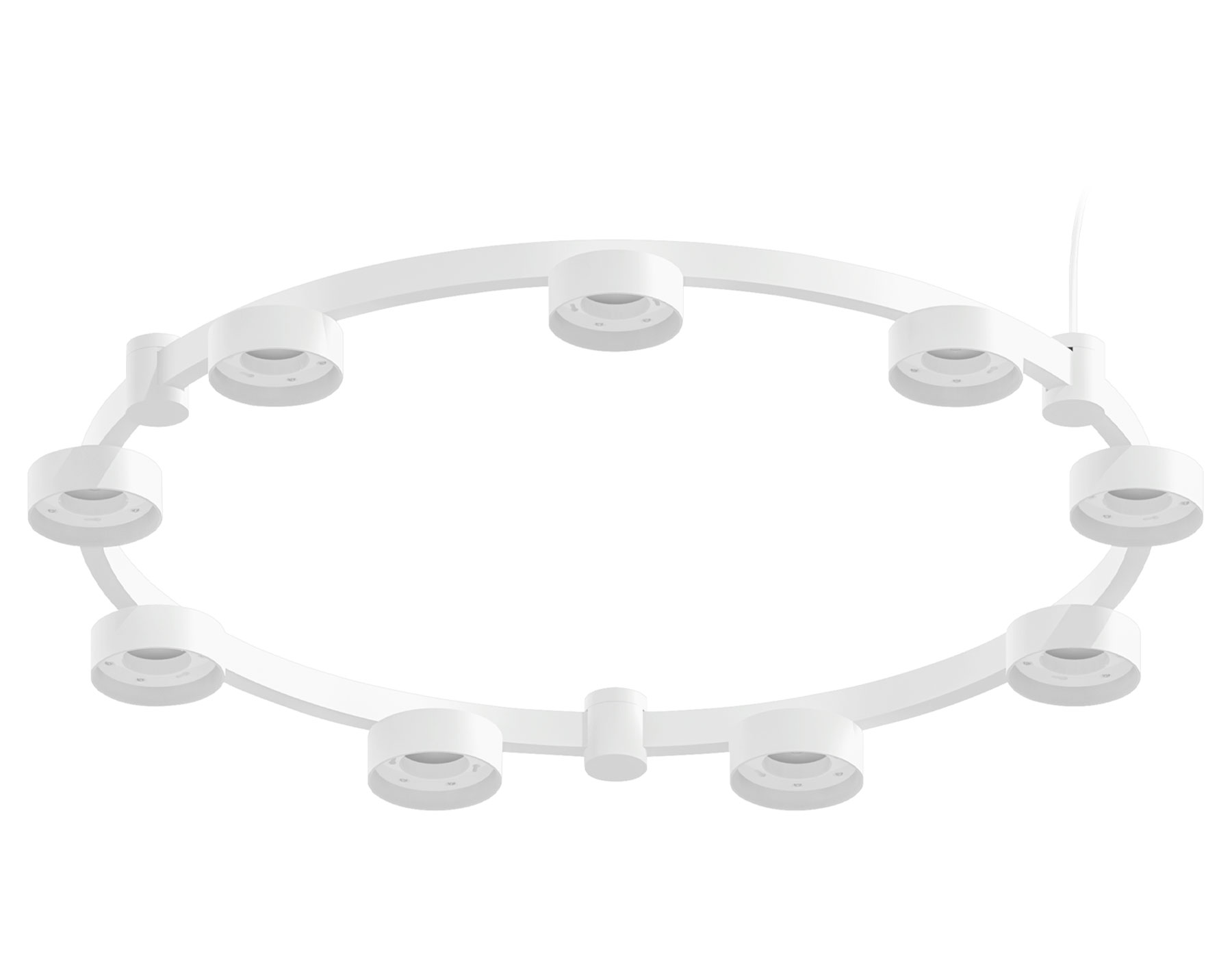 Корпус светильника Techno Ring подвесной D85 C9241/9 SWH белый песок D740*70.5mm GX53/9