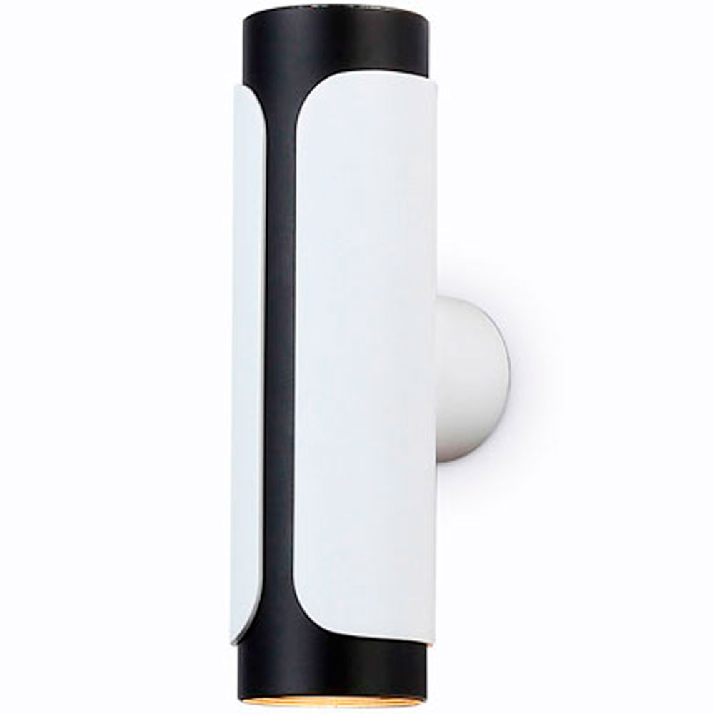 Светильник настенный Ambrella TN51614/2 WH/BK белый/черный GU10/2 D58*195*82