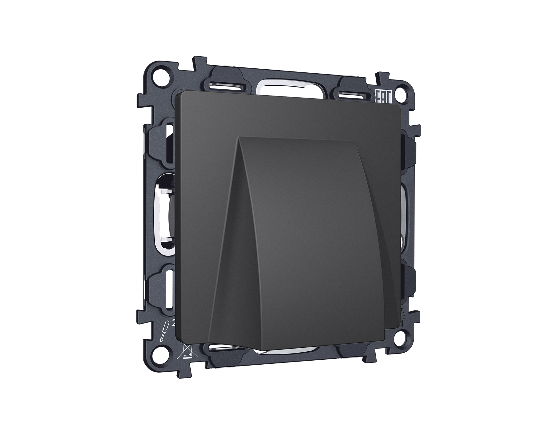 MA915810 Комплект вывода кабеля с фиксатором ALFA Графит мягкое касание QUANT (AP9158, VM238)