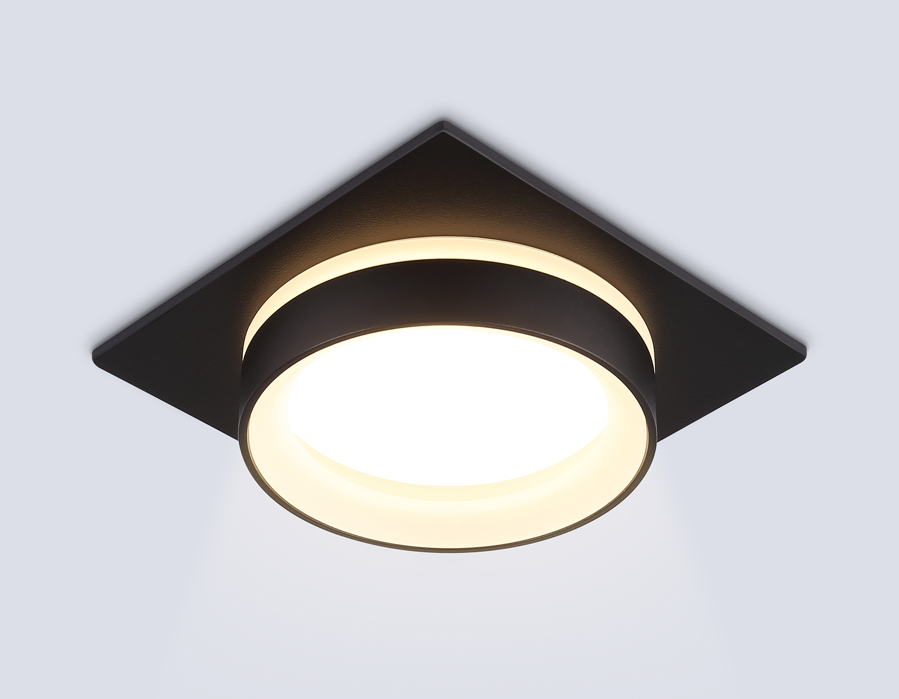 Светильник встраиваемый AMBRELLA TN6710 BK черный IP44 GX53 max 15W 105*105*45