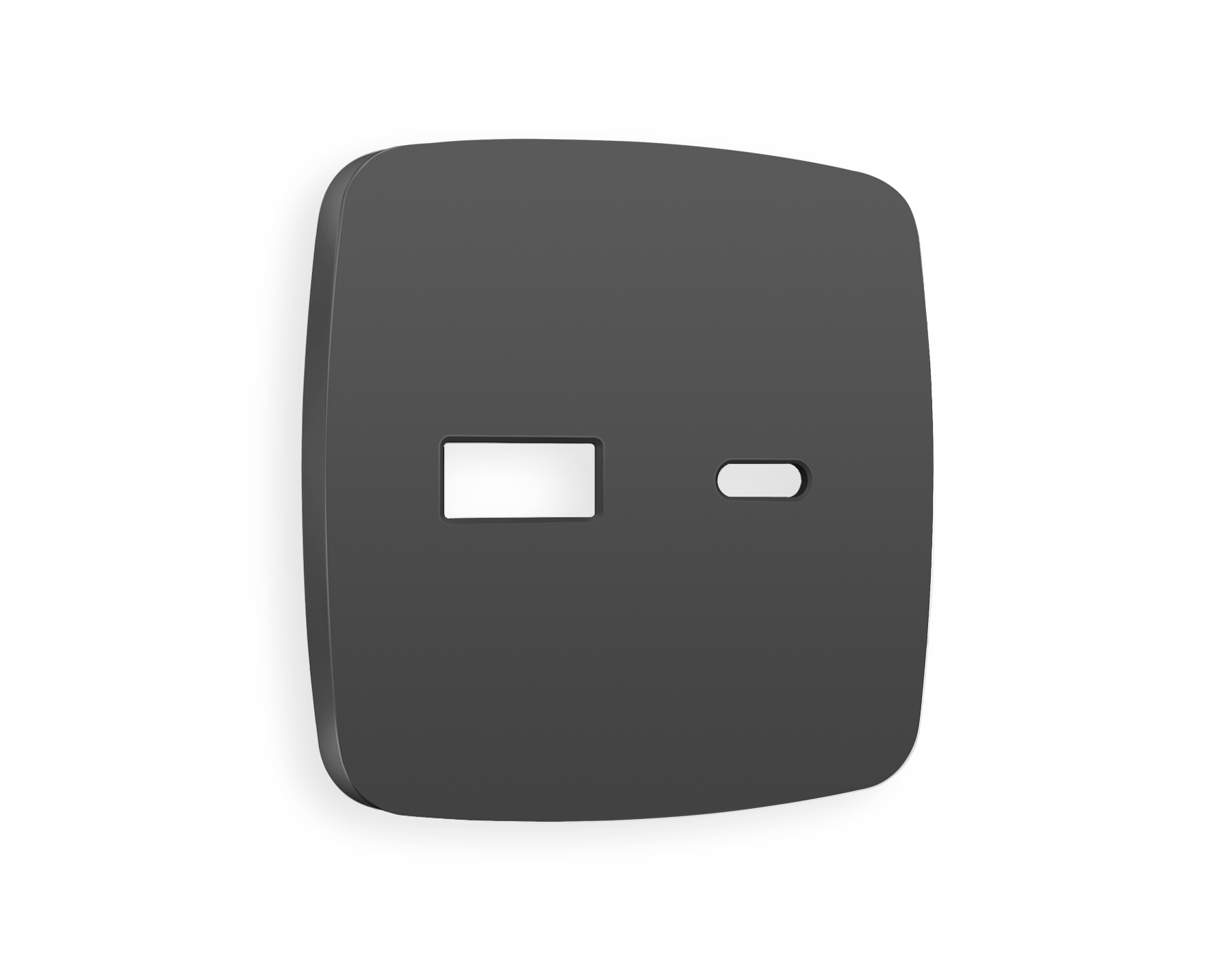 OP9110 Лицевая панель OMEGA (Графит Мягкое касание) для розетки 2USB тип A+C QUANT