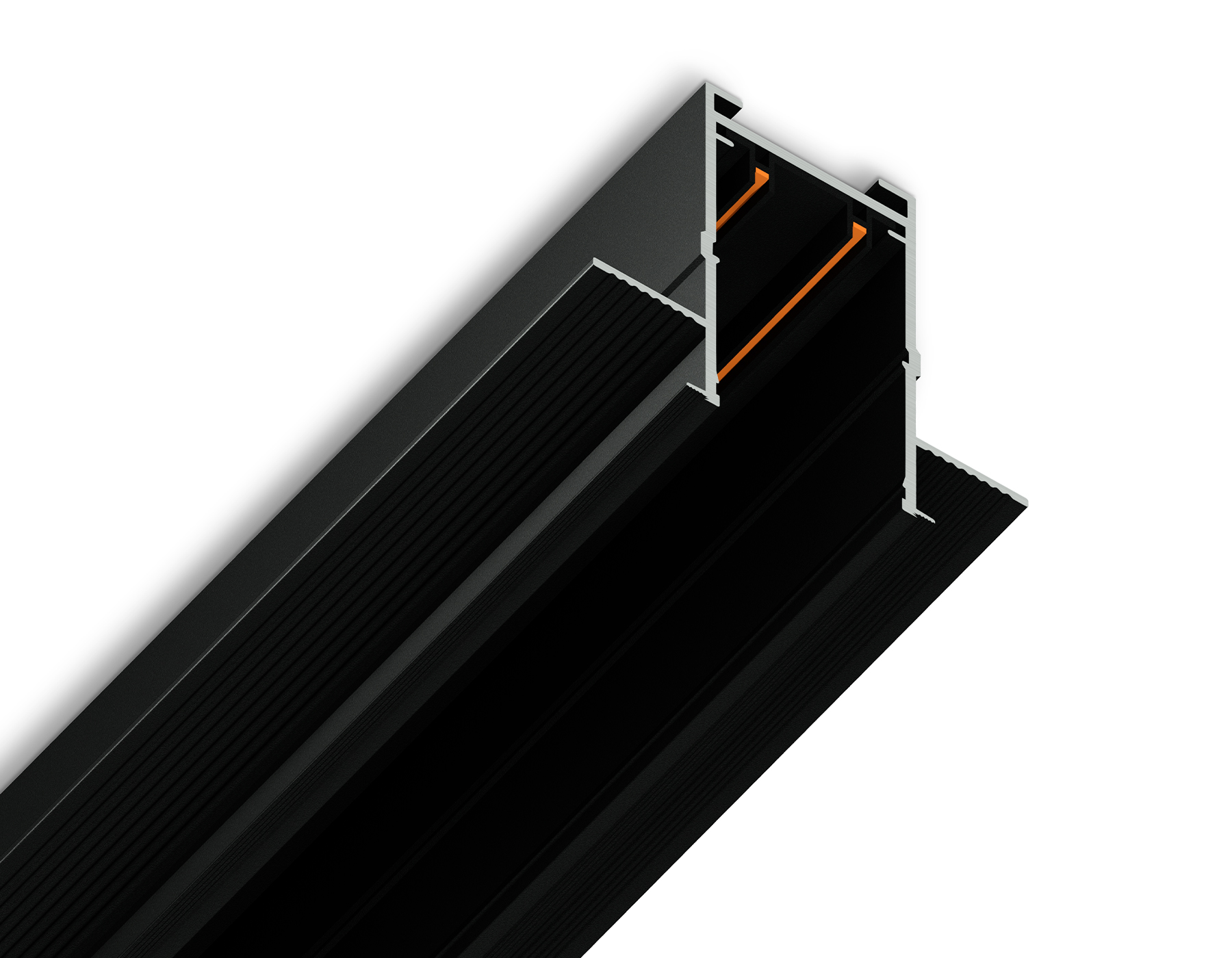 Шинопровод встраиваемый под ГКЛ 12,6мм Magnetic 220V GL1010 BK черный IP20 2000*62.5*56