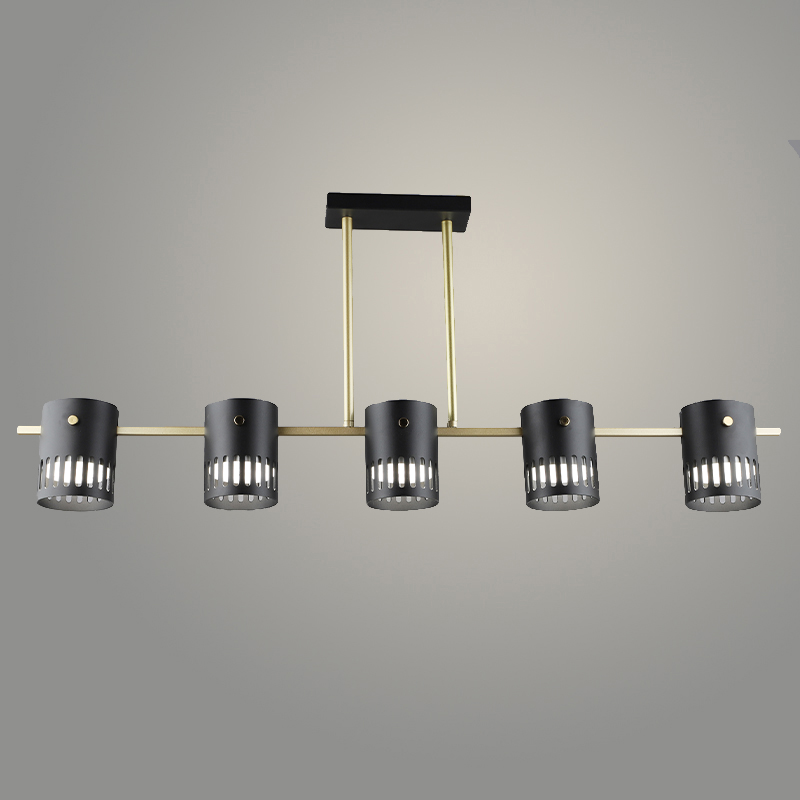 Люстра N6675/5 GD+BK золото/черный 5xW GX53 d840 h365, 24