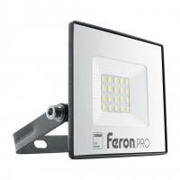 Прожектор светодиодный FERON LL-1000 20W 6400K IP65  AC220-240V/50Hz, черный /OSRAM