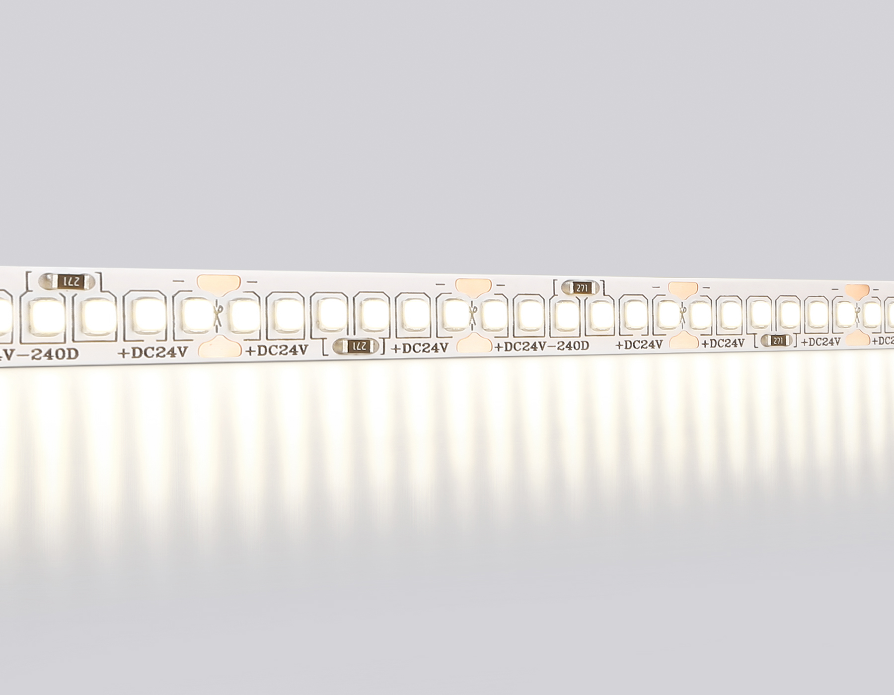 Светодиодная лента AMBRELLA GS3502 2835 240Led /22W m/ 24V IP20 4500K/ 5000*10*1.2mm (2 конт.)