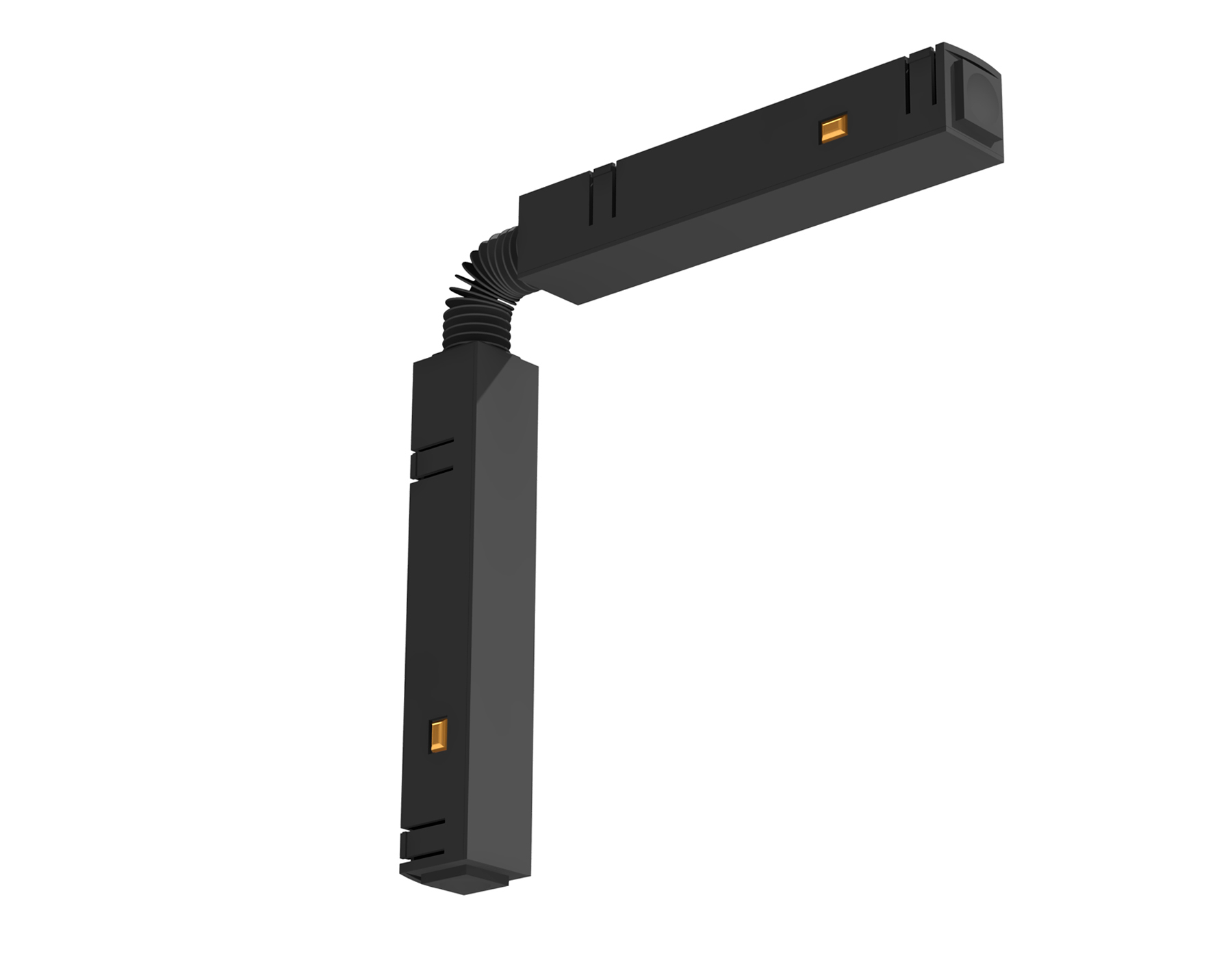 Коннектор питания гибкий угловой для шинопровода Magnetic GL3637 BL черный IP20 48V 255*18*18