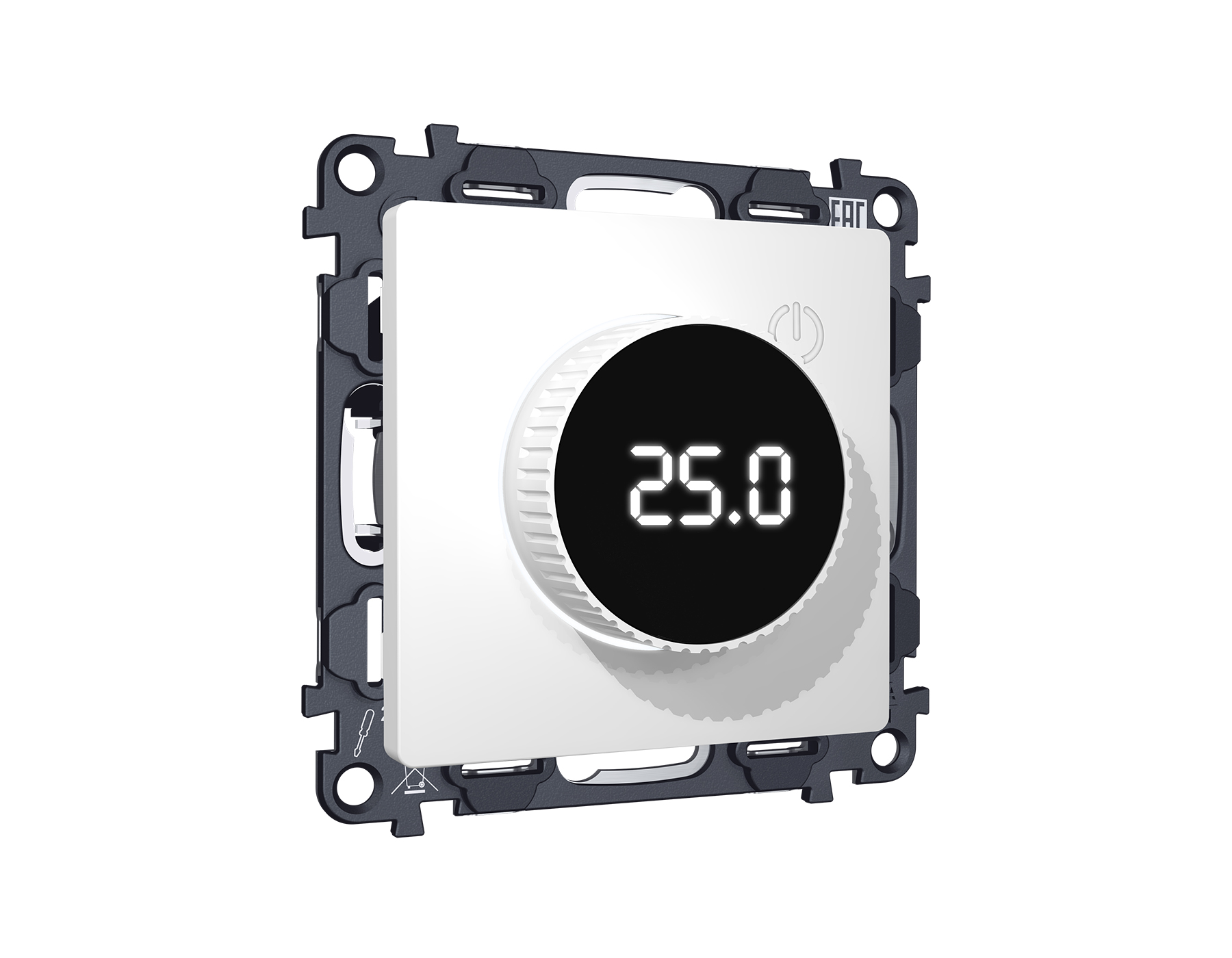 MA125810 Комплект механизма терморегулятора теплого пола с цифровым дисплеем с подсветкой 16A-250V A