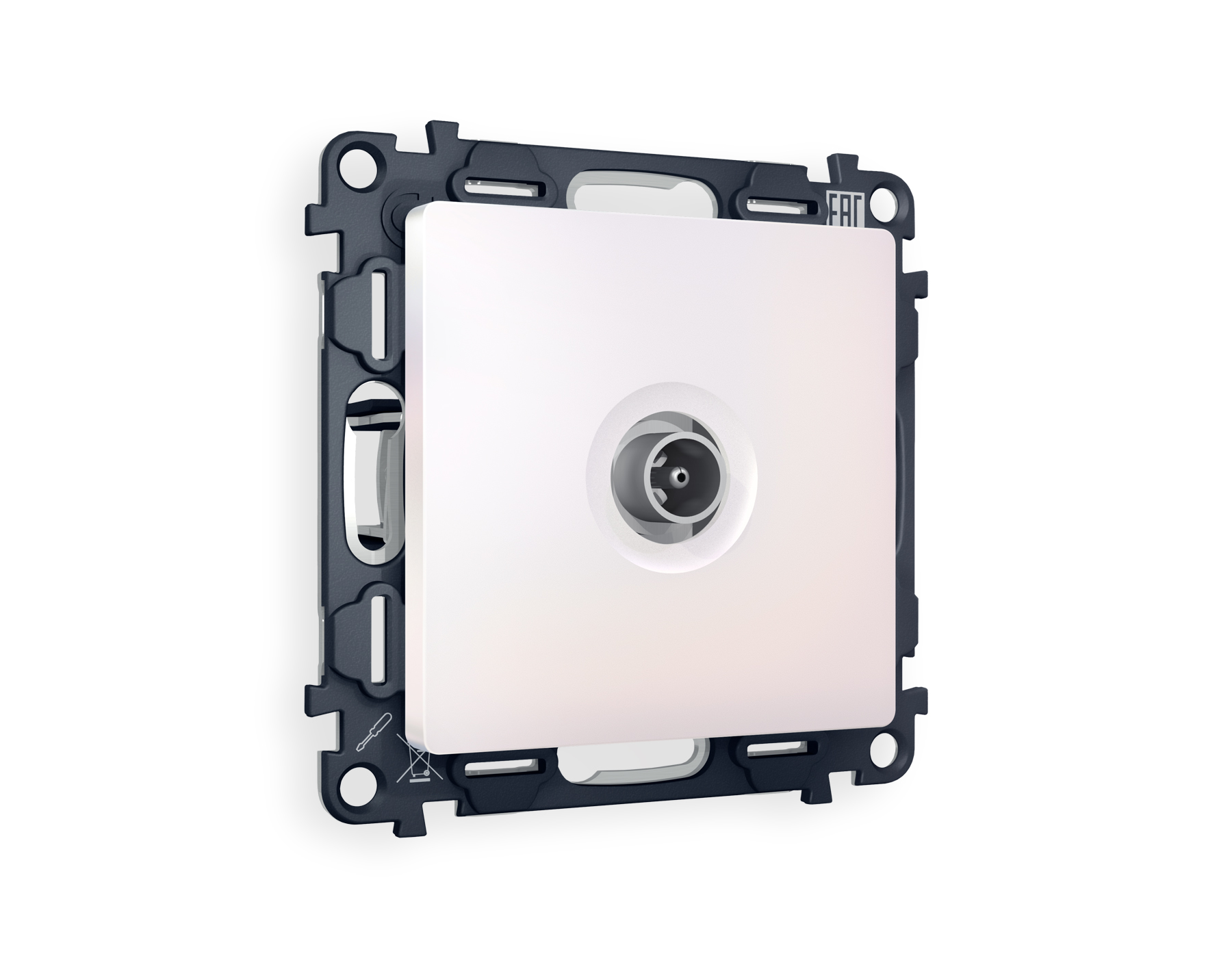 MA213010 Комплект механизма TV розетки оконечной ALFA Жемчуг 50-870 MHz 1dB QUANT (AP2130, VM202)