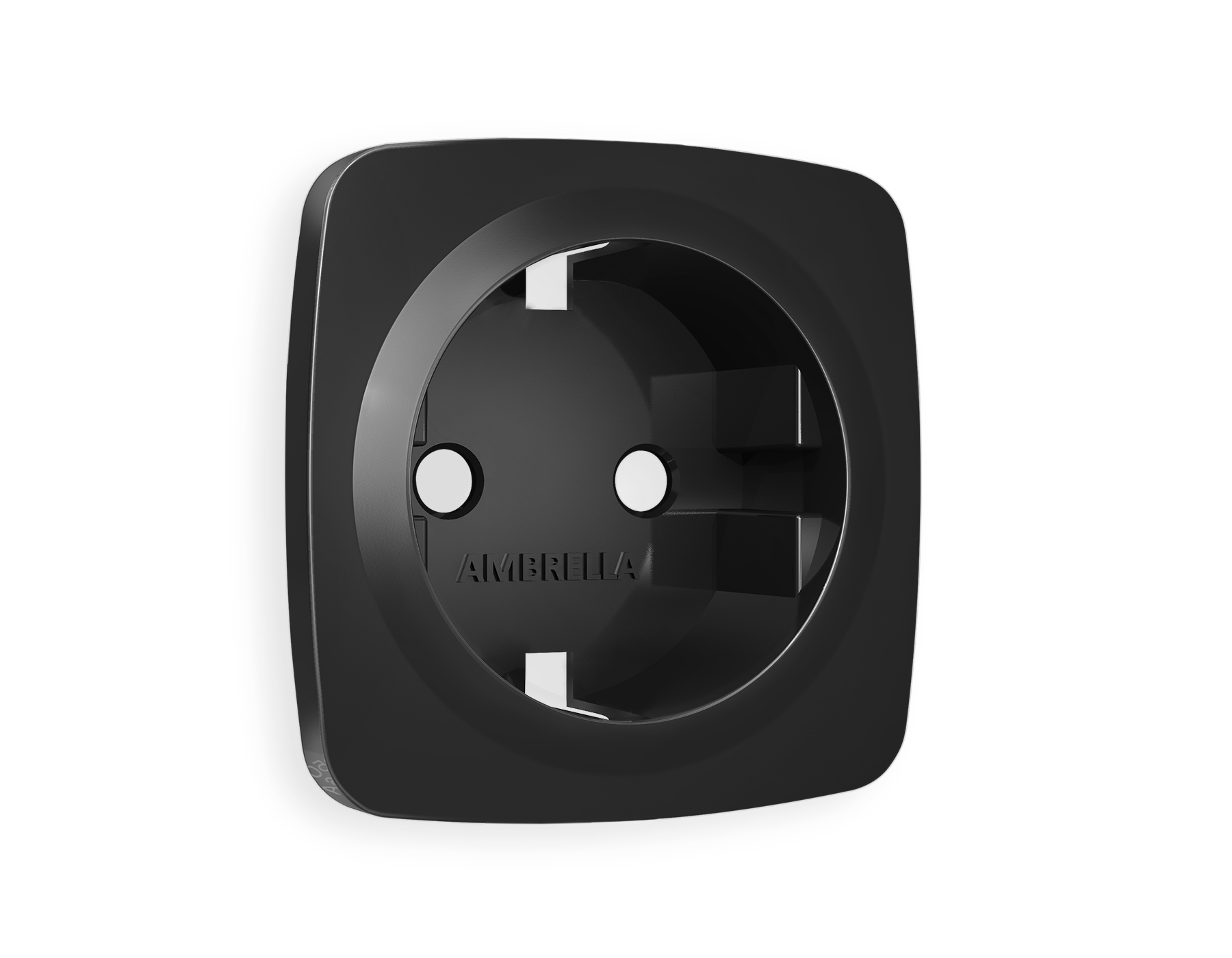 OP8060 Лицевая панель OMEGA (Черный матовый) для электрической розетки с/з QUANT