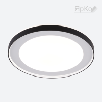 Светильник ЯрКо LI9047-400 50W*2+5W Ø420*56мм Белый+чёрный Круглая плата (RGB) ИК