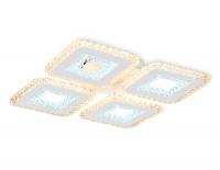 Светильник Ambrella FA4004/4 WH белый 100W 3000K+6400K/4200K/6400K+3000K 395*395*85 (ПДУ ИК)