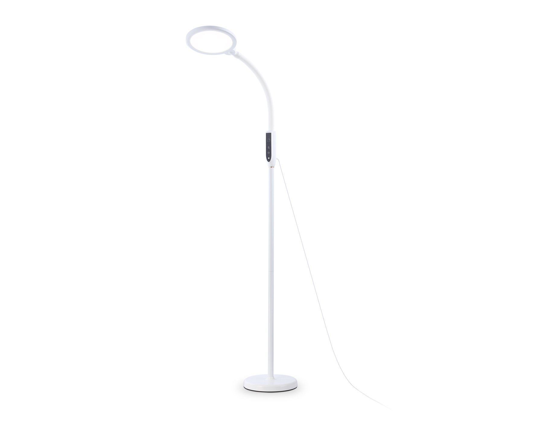 Светильник напольный сенсор TR97701 WH белый LED 18W 3000K-6400K 170*230*1650 (ПДУ ИК)