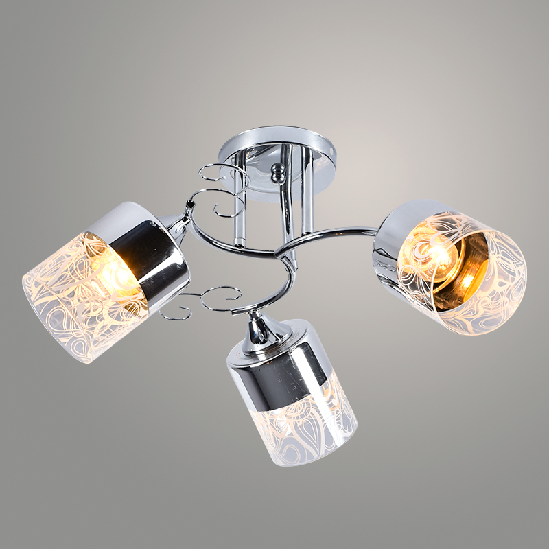 Люстра XA1291/3 CR хром 3х60W E27 d470 h260, HN21