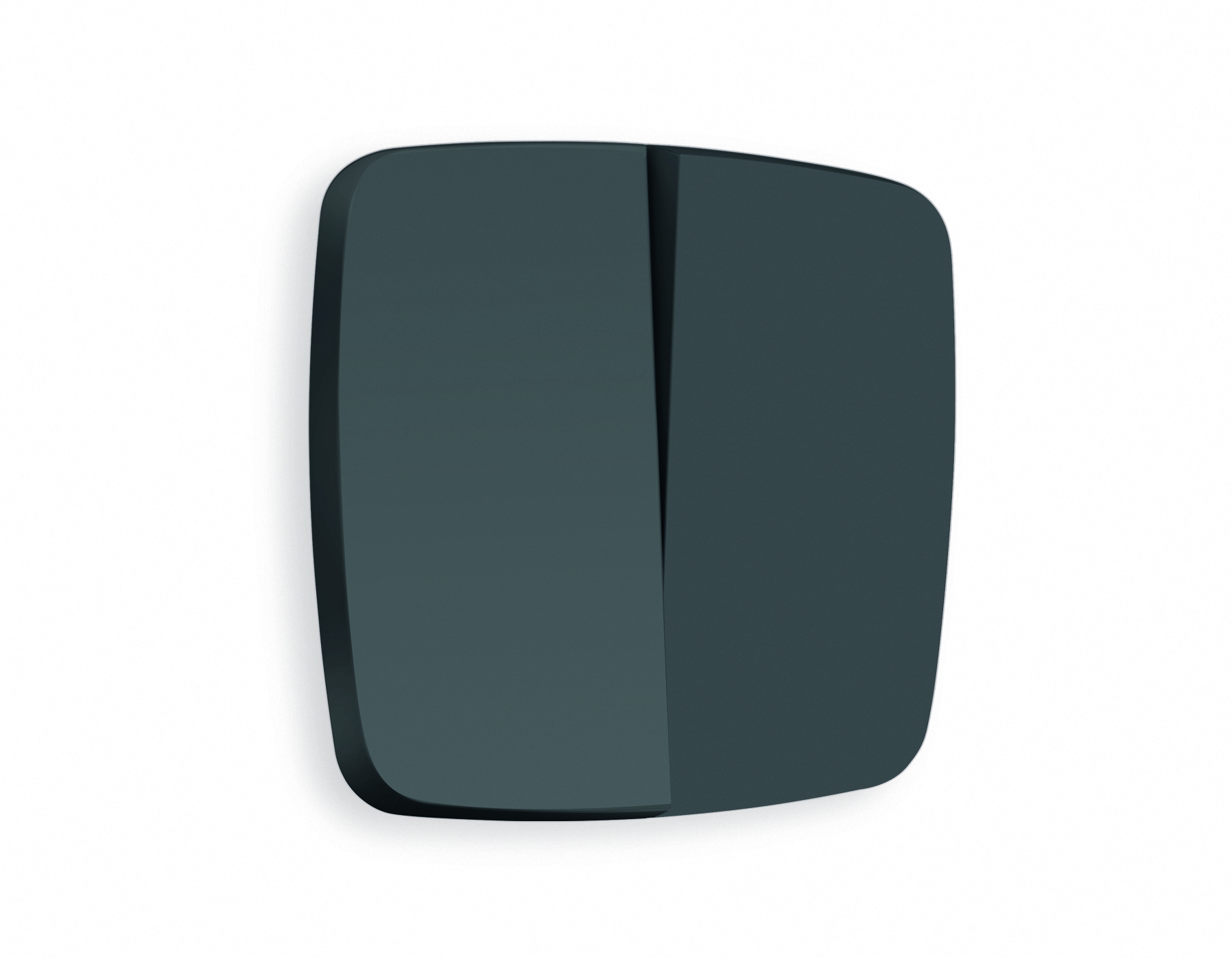 OP9030 Лицевая панель OMEGA (Графит Мягкое касание) для 2-кл выключателей QUANT