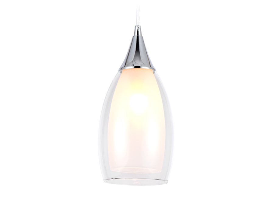 Светильник подвесной Ambrella TR3542 CH/CL хром/прозрачный E14 max 40W D130*1000