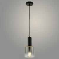 Подвес 74745/1HQ BK+SM черный 1х40W E27 d120 h800, 24