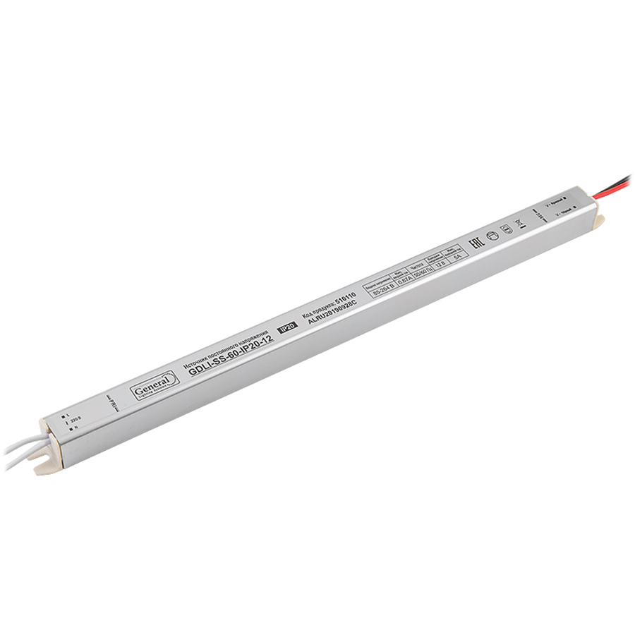 Драйвер светодиодный для лайтбокса GDLI-SS-60-IP20-12 SG
