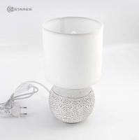 Настольная лампа ESTARES ALFA 1xE14 R-125x150x265-WHITE/WHITE-220-IP20