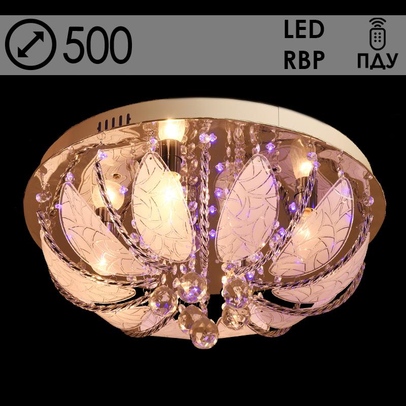 Люстра 55787/500 CR хром 5х40W E14 LED-RBP ПДУ d500 h250, 24