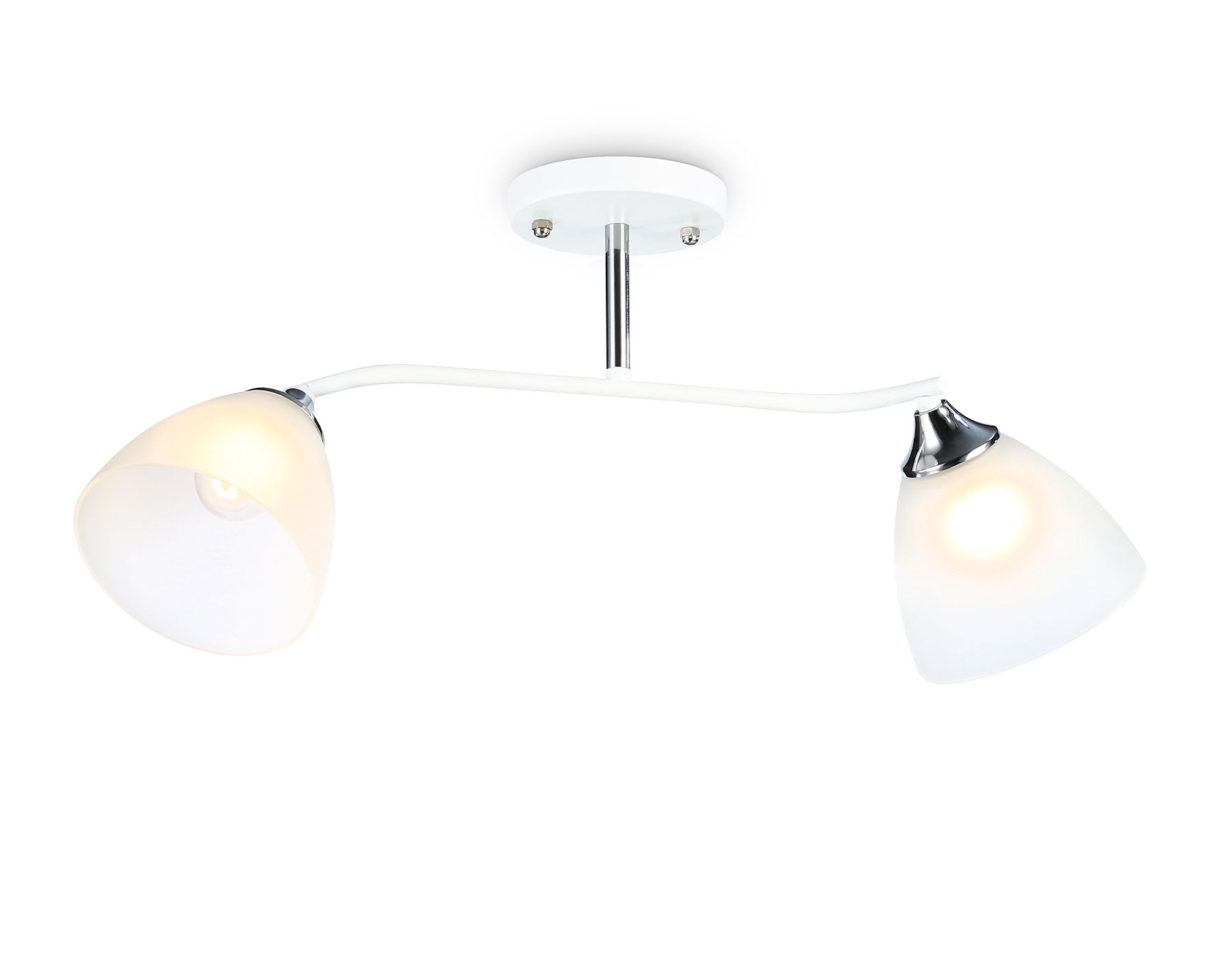 Светильник подвесной Ambrella TR303001/2 WH/CH/FR белый/хром/белый матовый E27/2 max 40W 560*140*240