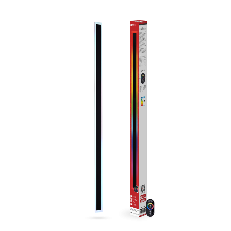 Светильник уличный светодиодный ДБУ MARS120-40RGB-SMART-ВL 40Вт 1200x80 с пультом ДУ IP54 черный IN 