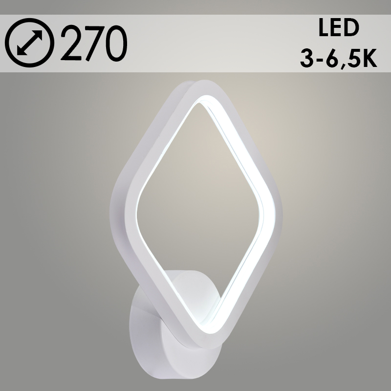 Бра DK6325A/1 WT белый LED 26W 3000-6500K d270, HN23