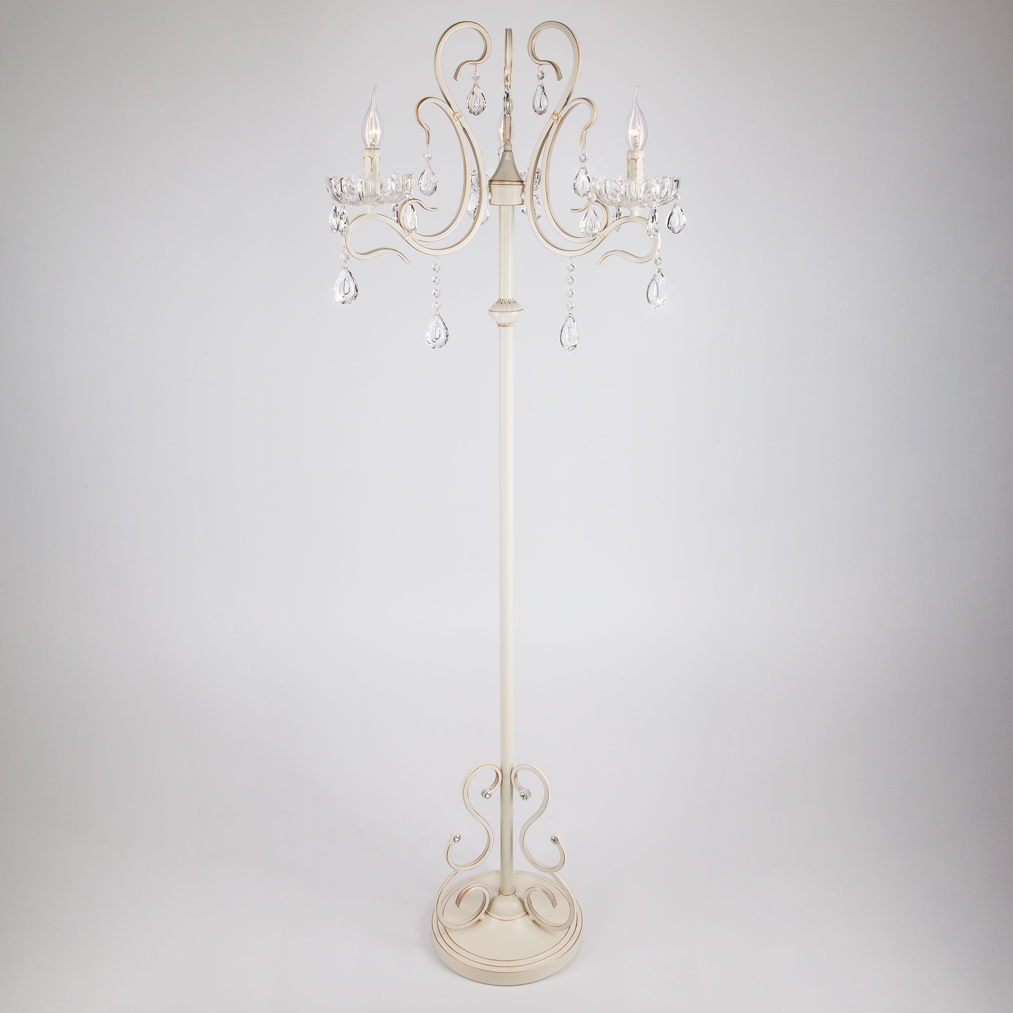 Торшер классический 12205/3F белый EUROSVET