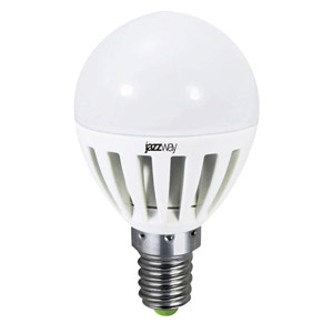 Лампа JAZZWAY PLED-G45 6W 4000K 450Lm E14 230/50 (1/10/50)