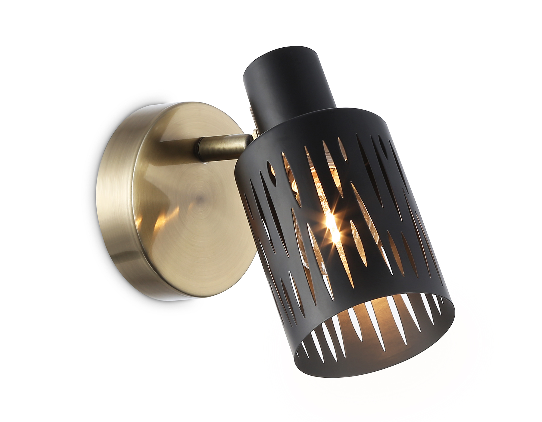 Настенно-потолочный спот в стиле лофт AMBRELLA TR8667 BK/SB чёрный/бронза E14 max 60W 180*100*150