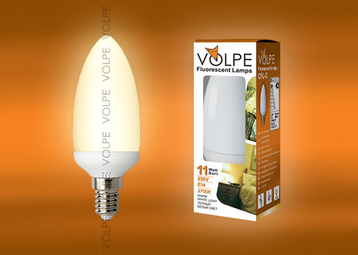 Лампа светодиодная UNIEL CFL-C 35 220-240V 11W E14 2700K картон