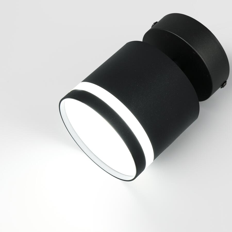 Спот на основании GWL-GX53-M-IP20 Одинарный Башня Черный С боковым рассеивателем