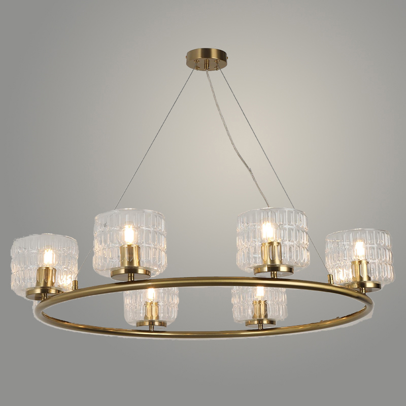 Люстра 40450/6 BR латунь 6х60W E27 d730 h1200, SJNG23