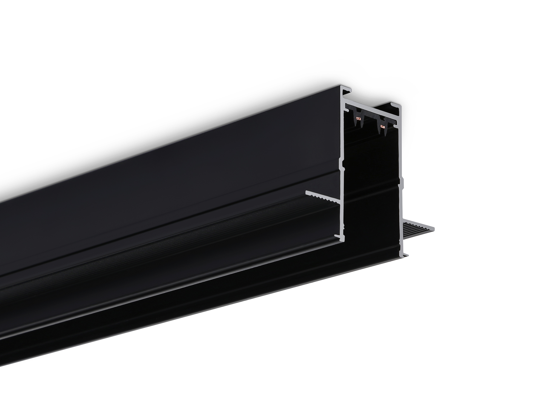 Шинопровод встраиваемый под ГКЛ 12,6мм Magnetic 220V GL1010 BK черный IP20 2000*62.5*56