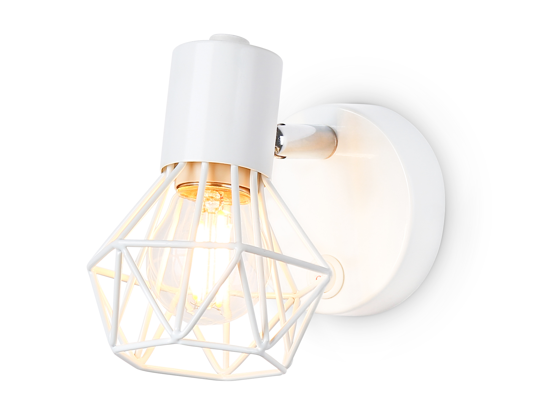 Светильник накладной AMBRELLA TR8626 WH/CH белый/хром E27 max 40W 115*91*150 с выключателем