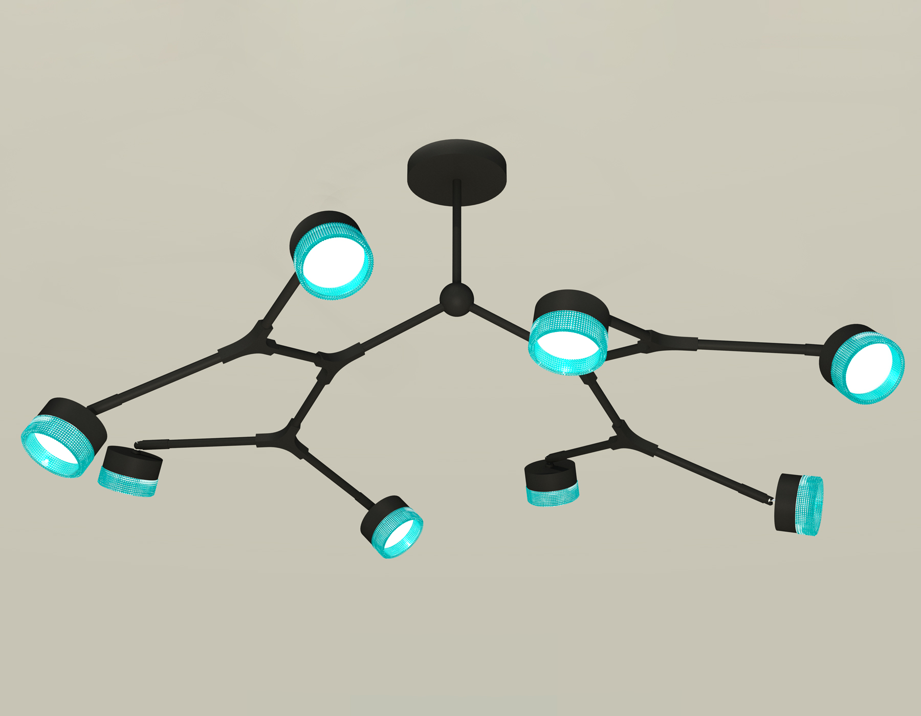 XB9060202/8 SBK/BL черный песок/голубой GX53 (C9060, N8488)