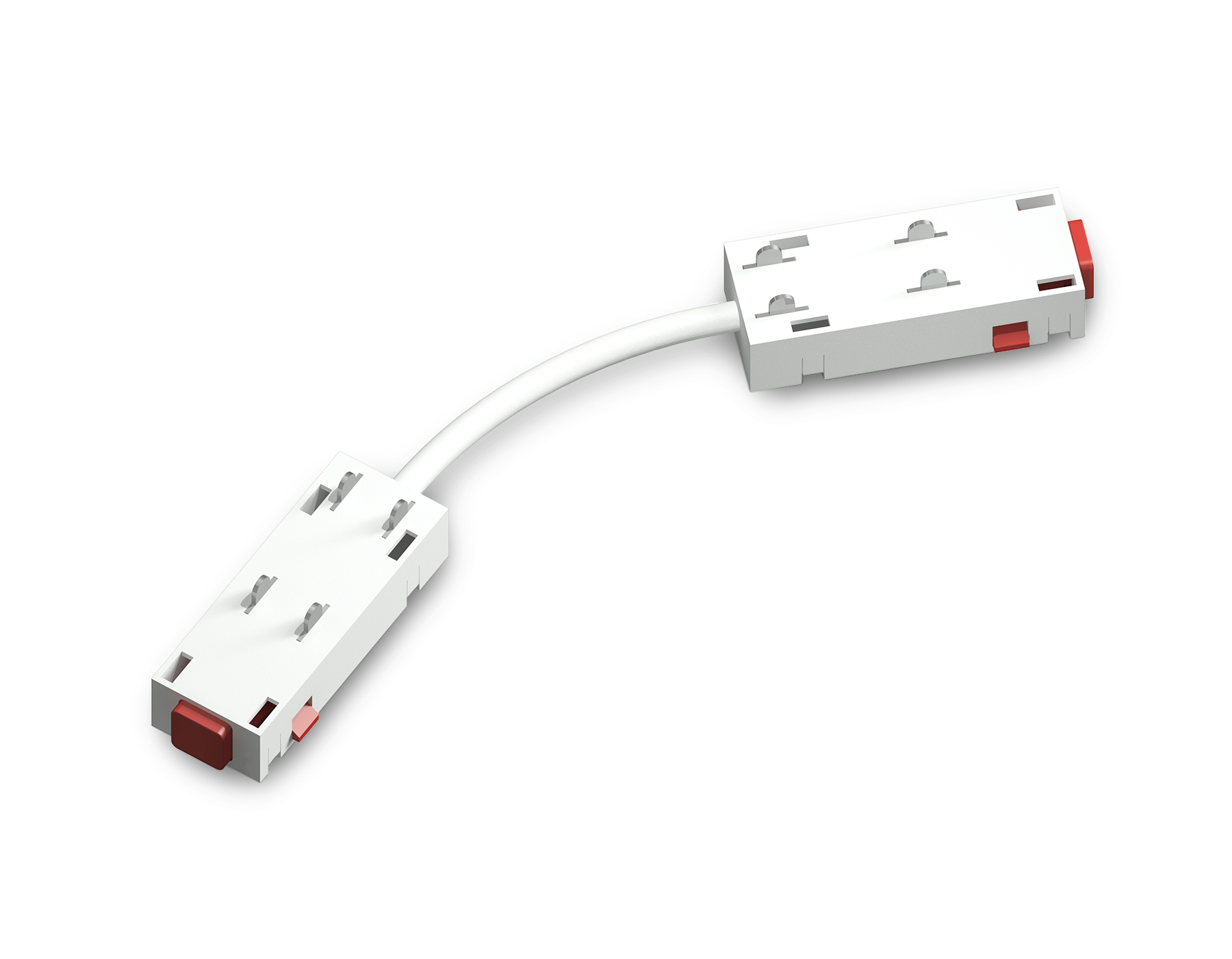 Коннектор питания гибкий для шинопровода Magnetic 220V GL1109 WH белый 250*28.5*18