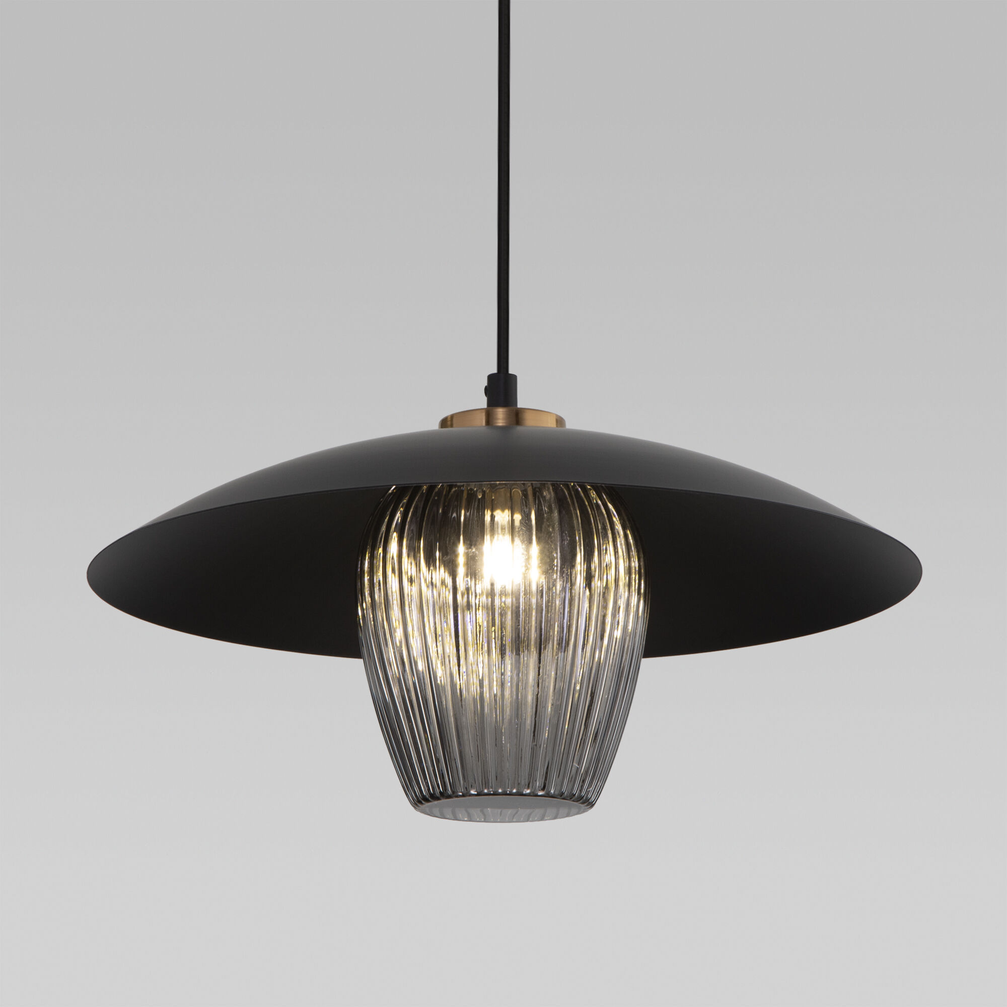 Подвесной светильник 50259/1 черный/дымчатый EUROSVET