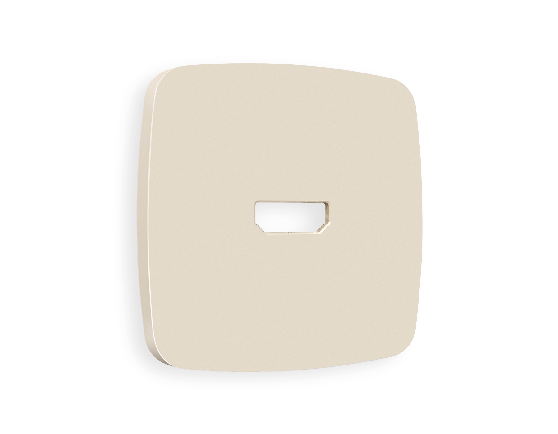 OP3340 Лицевая панель OMEGA (Бежевый матовый) для HDMI розетки QUANT
