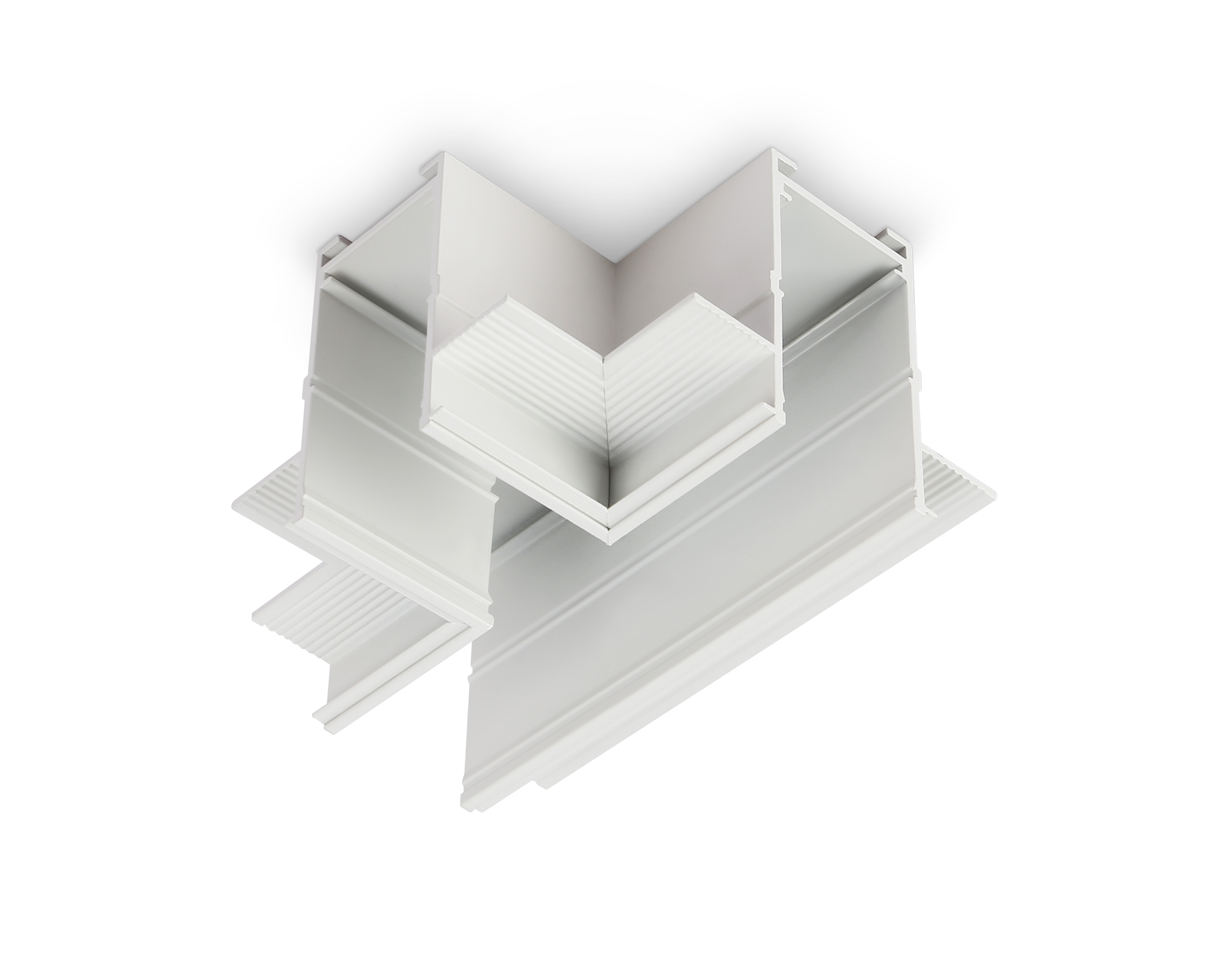 Коннектор T-образный для встраиваемого шинопровода Magnetic 220V GL1041 WH белый 110*80*47