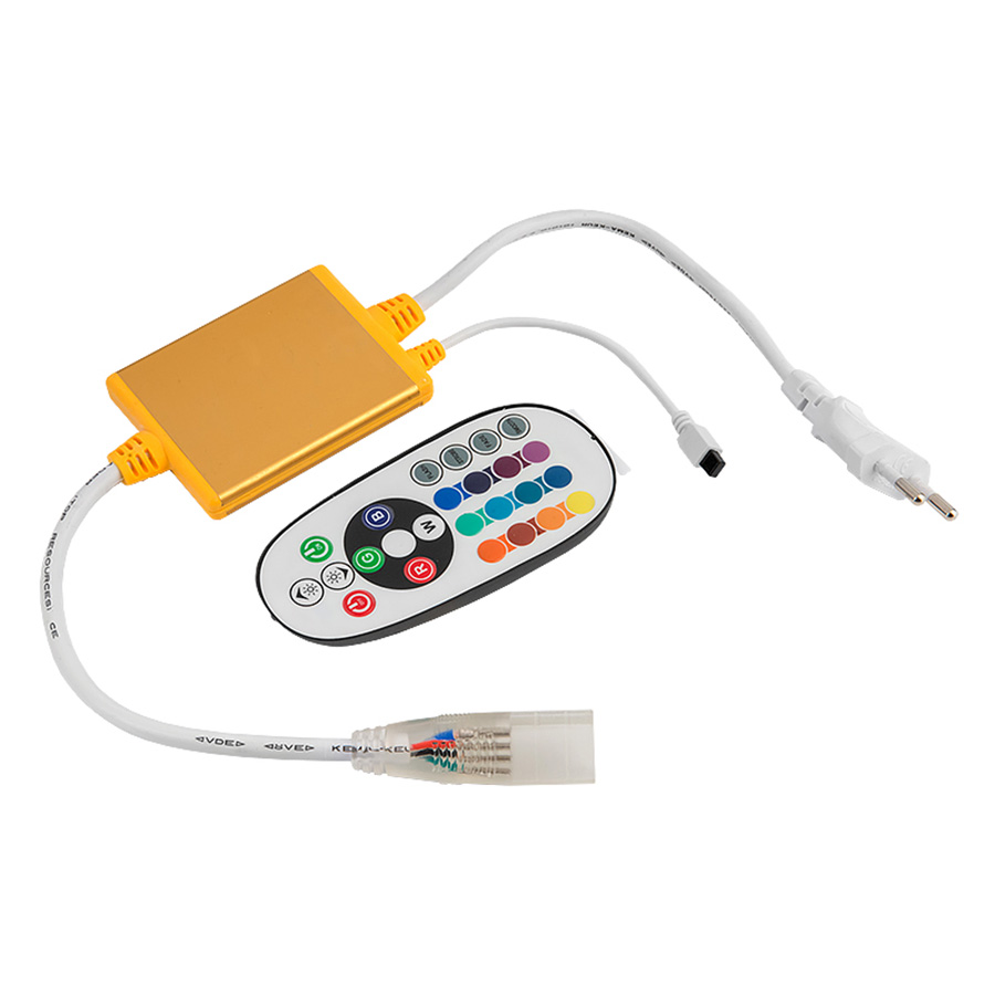 Контроллер RGB GDC-RGB-1200-NL-IP67-220 ИК-пульт