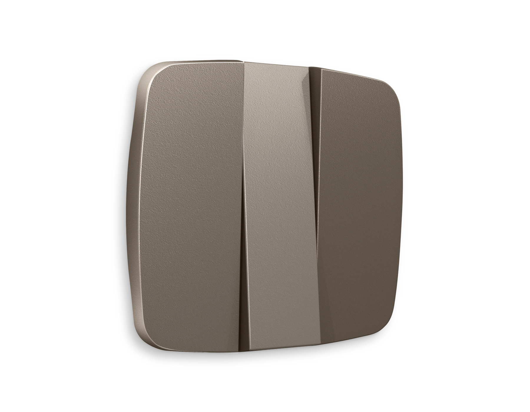 OP6350 Лицевая панель OMEGA (Темная бронза матовый) для 3-клавишных выключателей QUANT