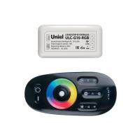 Контроллер UNIEL ULC-G10-RGB BLACK для упр-ия многоцветными светодиодными источниками света 12/24B