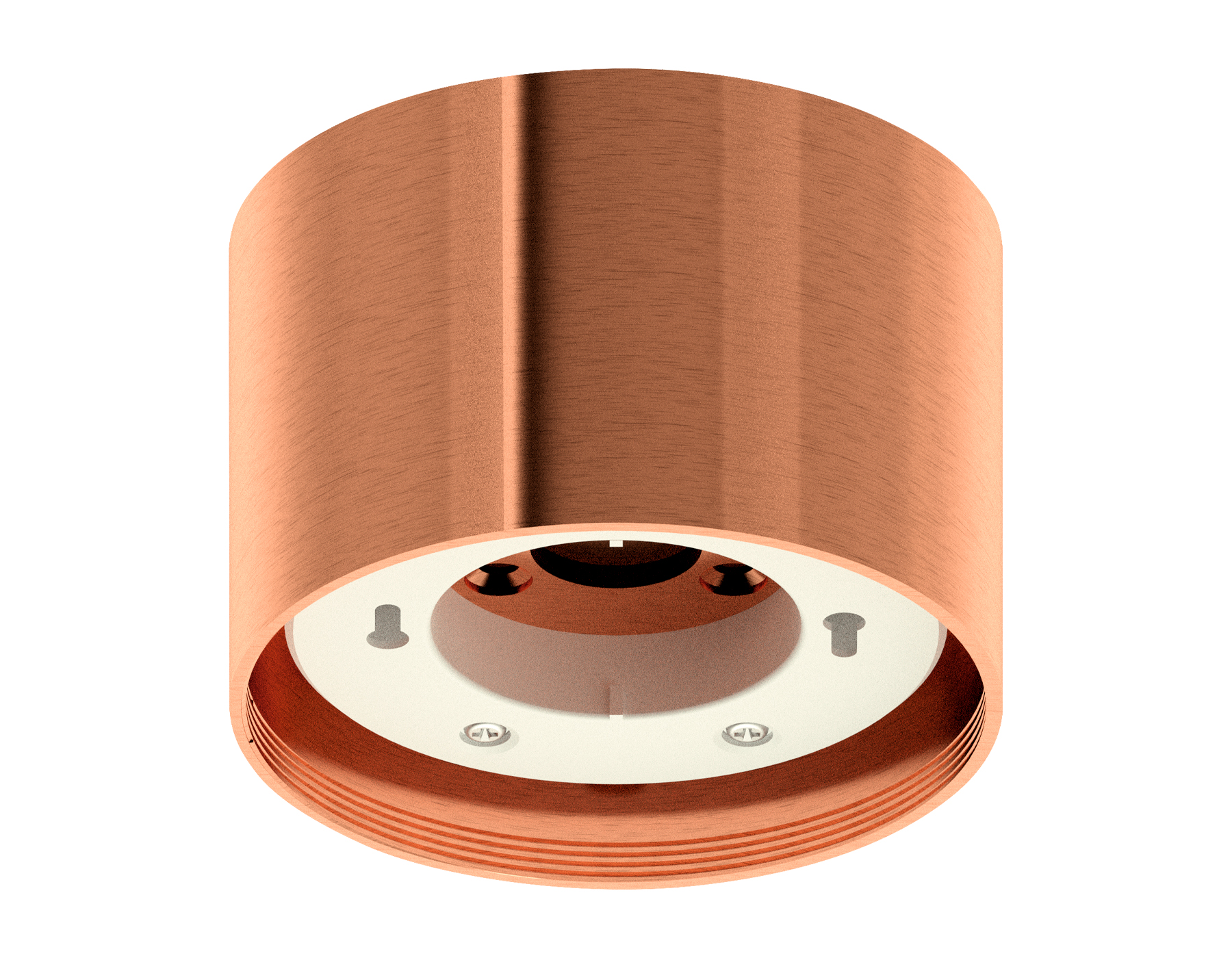 Корпус светильника накладной D85 C8122 PPG золото розовое полированное D85*H60mm GX53