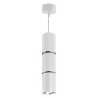 Светильник на подвесе FERON ML1868 MR16 35W, 230V, белый, хром,  D55*H180 