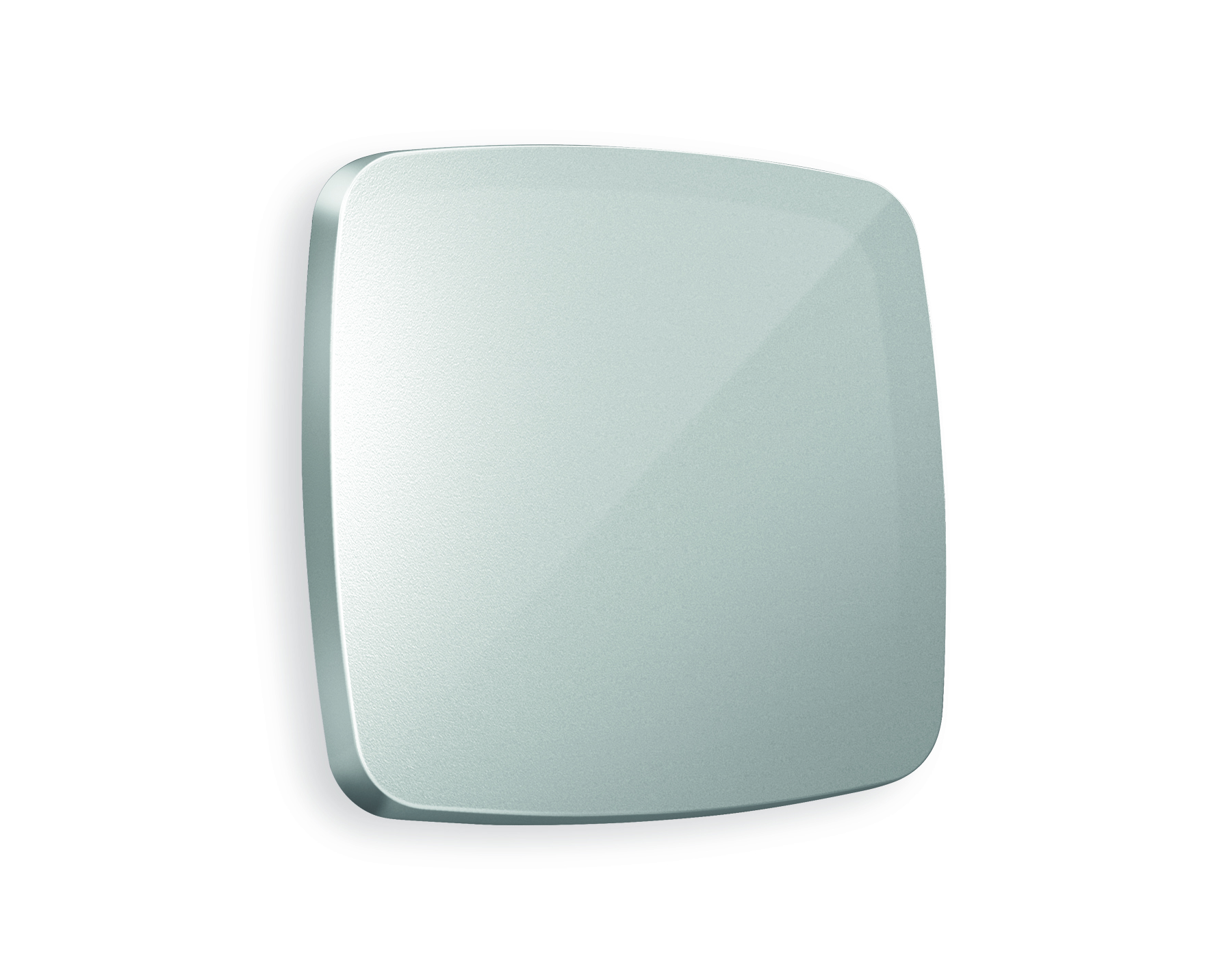 OP4010 Лицевая панель OMEGA (Серебро глянец) для 1-клавишных выключателей QUANT