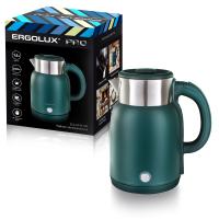 Чайник нерж.сталь/пластик ERGOLUX ELX-KS13-C05 зеленый PRO 1.6л, 220-240В, 2000 Вт